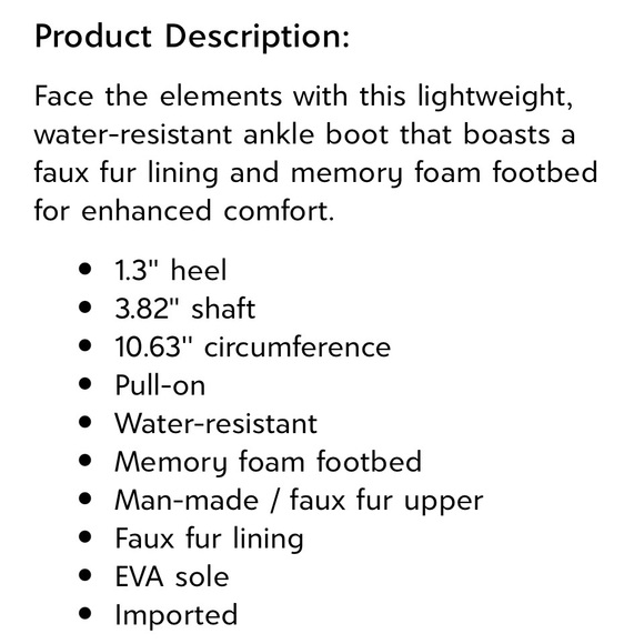 NIB JBU Jambu Nordic Faux Fur Lined Ankle Boots Bootie Grey - Picture 11 of 13